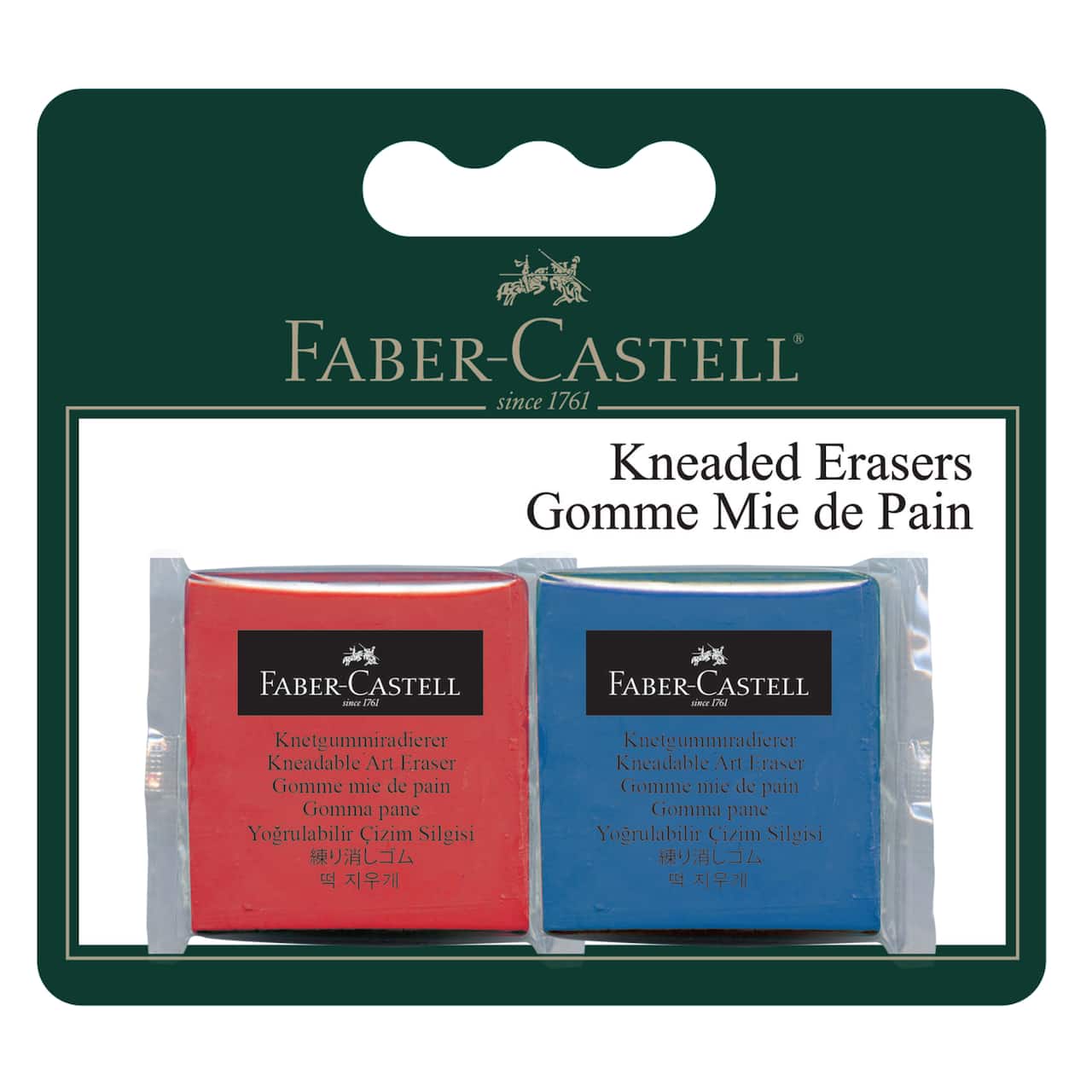 Faber-Castell® Red & Blue Kneaded Erasers Set